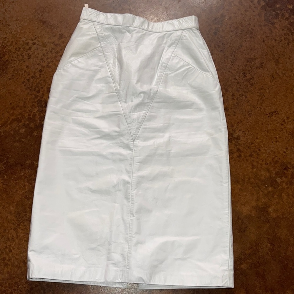 Vintage leather skirt